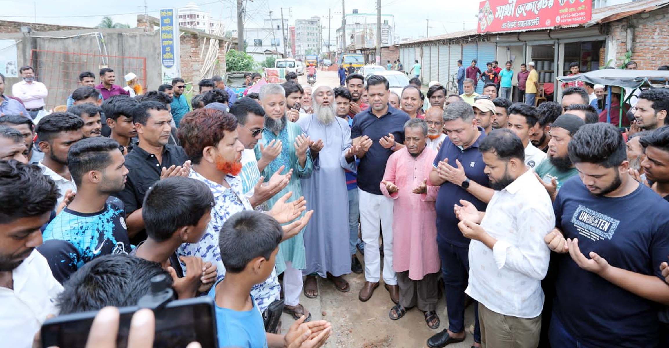 ফেনীর পাগলা মিয়া সড়ক সংস্কার কাজ উদ্বোধন