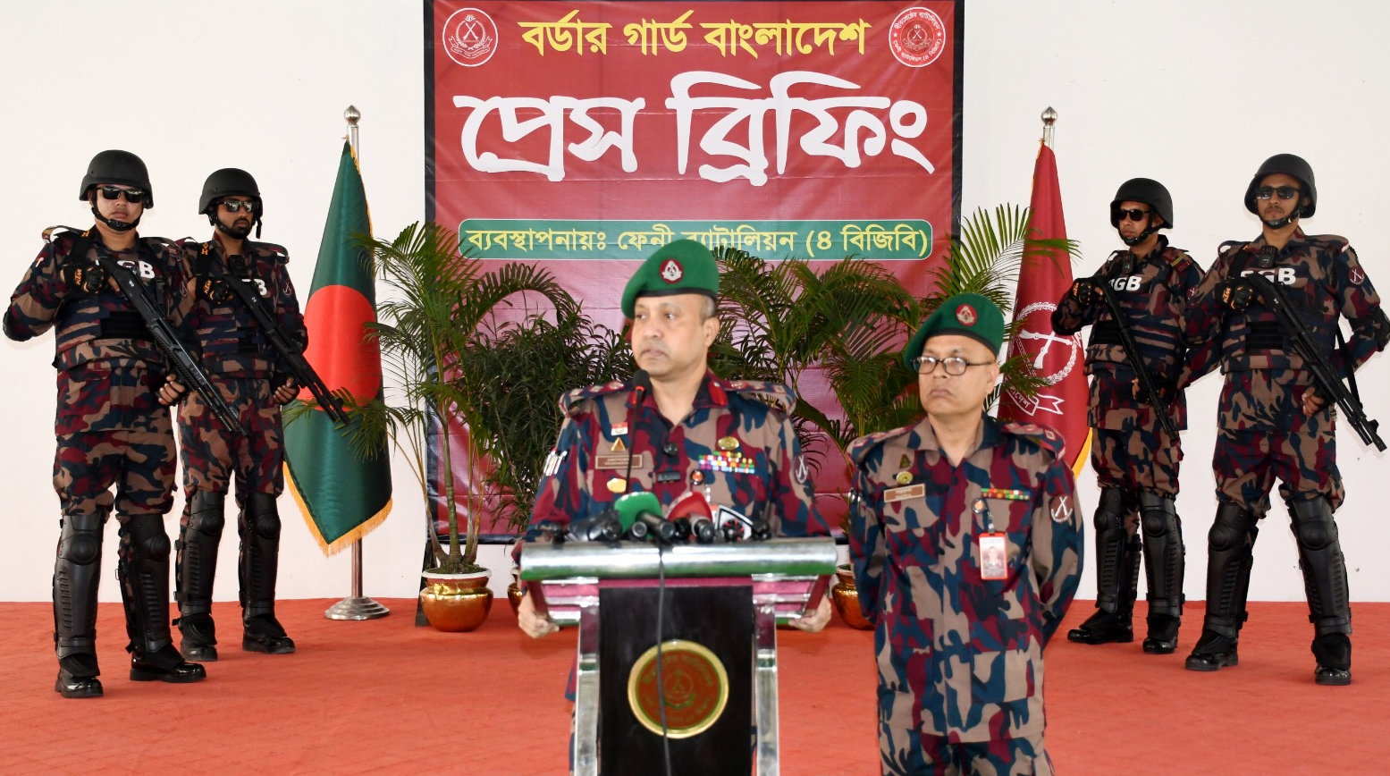 ফেনীতে ত্রয়োদশ জাতীয় নির্বাচন ও গণভোটে মাঠে থাকবে ১৮ প্লাটুন বিজিবি