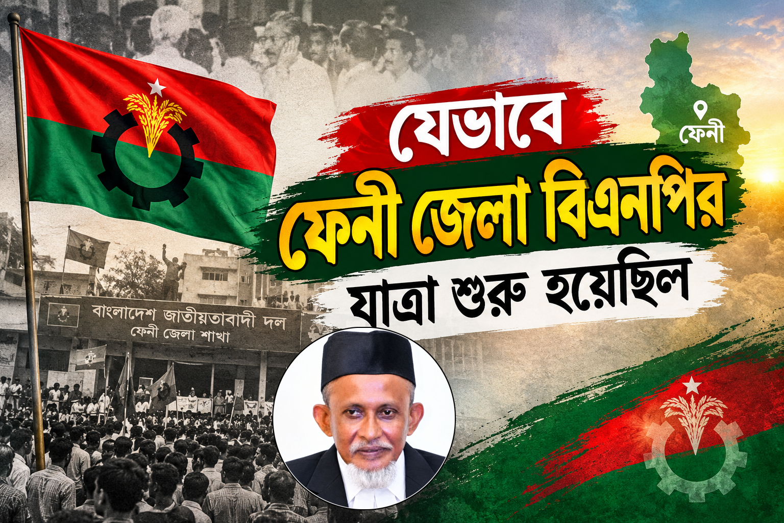 যেভাবে ফেনী জেলা বিএনপির যাত্রা শুরু হয়েছিল