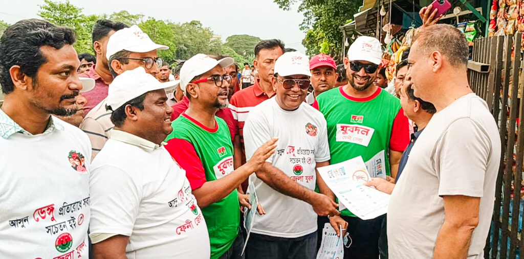 ডেঙ্গু প্রতিরোধে ফেনী জেলা যুবদলের জন সচেতনতামূলক কার্যক্রমের উদ্বোধন