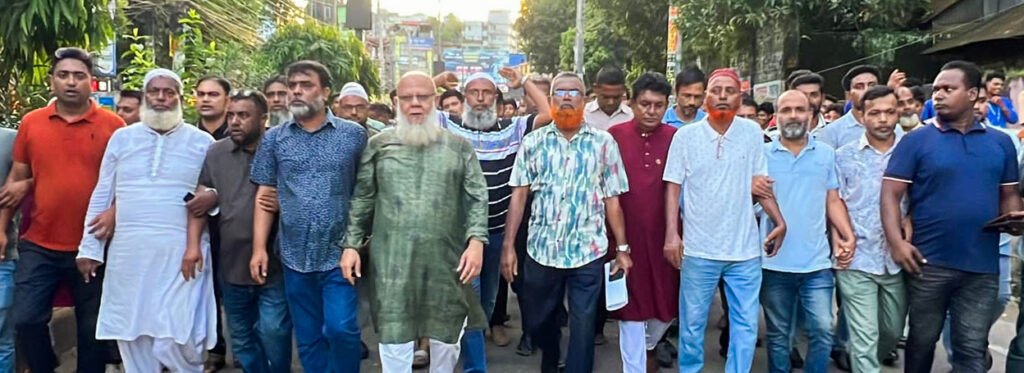 আ’লীগের নৈরাজ্যের প্রতিবাদে ফেনীতে বিএনপির বিক্ষোভ